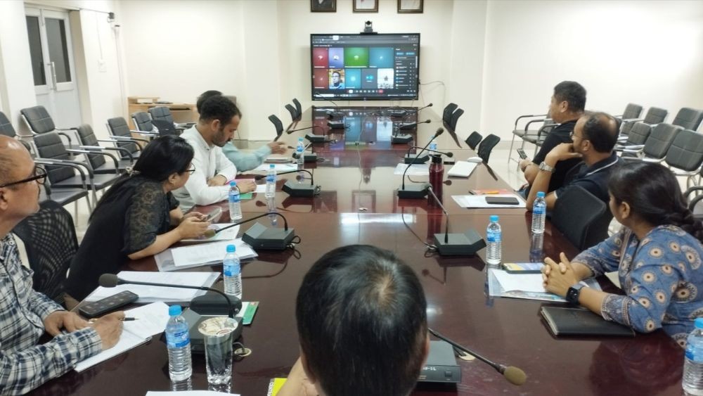 Officials during a webinar on "Awareness Programme on Nursery Accreditation of Horticultural Crops in the North Eastern Region (NER)" on July 29.